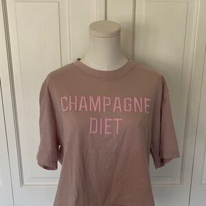 Champagne Diet Pink Short Sleeve Tee